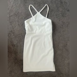 Forever 21 White Spaghetti Strap Mini Dress Size S